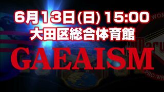 【女子プロレス GAEAISM】6.13大田区総合体育館大会 全対戦カード