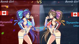 Wrestle Angels Survivor 2 ダイナマイト・リンvsダイナマイト・リナ 三先勝 Dynamite Rin vs Dynamite Lina 3wins out of 5games