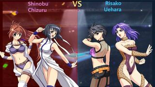 Wrestle Angels Survivor 2 しのぶ,ちづるvs理沙子,上原 二先勝 Shinobu, Chizuru vs Risako,Uehara 2wins out of 3games