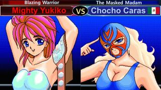 Wrestle Angels 1 マイティ祐希子 vs チョチョカラス 三先勝 Mighty Yukiko vs Chocho Caras 3 wins out of 5 games