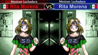Wrestle Angels V2 リタ・モレナ vs リタ・モレナ 三先勝 Rita Morena vs Rita Morena 3 wins out of 5 games