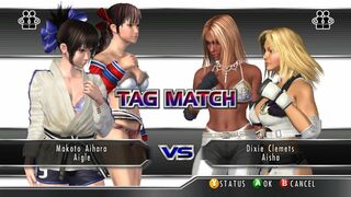ランブルローズ XX 誠,アイグル vs デキシー.アイーシャ Rumble Rose XX Makoto, Aigle vs Dixie, Aisha Tag Match