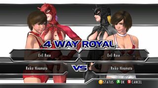 ランブルローズ XX 零子 (2) イーブルローズ (2) Rumble Rose XX Reiko (2) Evil Rose (2) 4 Way Royal Match