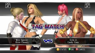 ランブルローズ XX スペンサー先生,デキシー vs キャンディ, シスターA Rumble Rose XX Spencer, Dixie vs Candy, Sista A Tag Match