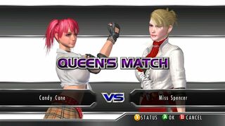 ランブルローズ XX キャンディ・ケイン vs スペンサー先生 Rumble Rose XX Candy Cane vs Miss Spencer Queen's Match
