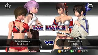 Rumble Rose XX The Kamikaze Typhoon vs The Great Beautiful Strong Pair Tag Match