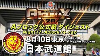 【G1 CLIMAX 28】8.10日本武道館【Aブロックダイジェスト】