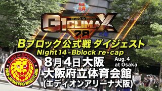 【G1 CLIMAX 28】8.4大阪府立体育会館（エディオンアリーナ大阪）【Bブロックダイジェスト】