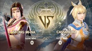 SOULCALIBUR VI Seong Mi Na vs Cassandra 5 wins out of 9 games ソウルキャリバー Ⅵ 成美那 vs カサンドラ 五先勝