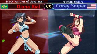 Wrestle Angels Survivor 2 ディアナ・ライアルvsコリィ・スナイパー 三先勝 Diana Rial vs Corey Sniper 3 wins out of 5 games
