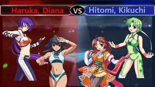 Wrestle Angels Survivor 2 遥,ディアナ vs 菊池,瞳 二先勝 Haruka, Diana vs Hitomi, Kikuchi 2 wins out of 3 games