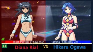 Wrestle Angels Survivor 2 ディアナ・ライアル vs 小川 ひかる 三先勝 Diana Rial vs Hikaru Ogawa 3 wins out of 5 games
