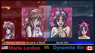 美少女レスラー列伝 マリア ロードン vs ダイナマイト・リン SNES Bishoujo Wrestler Retsuden Maria Lordon vs Dynamite Rin