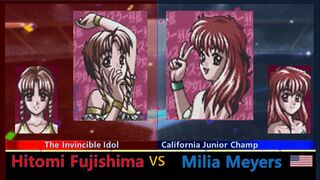 美少女レスラー列伝 藤島 瞳 vs ミリア メアーズ SNES Bishoujo Wrestler Retsuden Hitomi Fujishima vs Milia Meyers