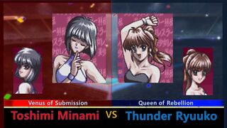 美少女レスラー列伝 南 利美 vs サンダー龍子 (SNES) Bishoujo Wrestler Retsuden Toshimi Minami vs Thunder Ryuuko