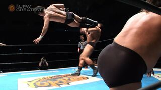 NJPW GREATEST MOMENTS NAKANISHI&NAGATA vs CHOSYU&OKADA