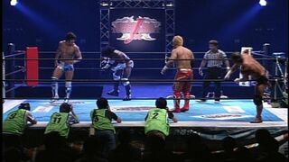 NJPW GREATEST MOMENTS IBUSHI&CREED vs GEDO&KUSHIDA