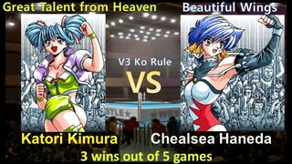 Request 木村 華鳥 vs 羽田 和子 三先勝 Katori Kimura vs Haneda Kazuko 3 wins out of 5 games V3 KO Rule