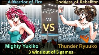 Request マイティ祐希子 vs サンダー龍子 三先勝 Mighty Yukiko vs Thunder Ryuuko 3 wins out of 5 games