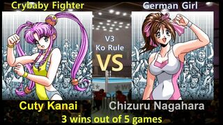 Request キューティー金井 vs 永原 ちづる 三先勝 Cuty Kanai vs Chizuru Nagahara 3 wins out of 5 games