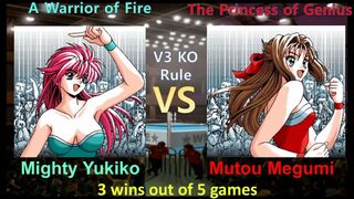 Request マイティ祐希子 vs 武藤 めぐみ 三先勝 Mighty Yukiko vs Megumi Mutou 3 wins out of 5 games V3 KO Rule