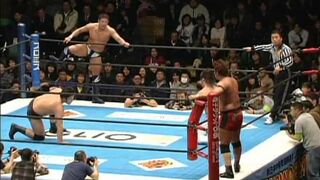 NJPW GREATEST MOMENTS NAGATA&TANAHASHIvsMAKABE&YANO