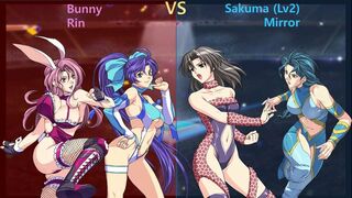 Wrestle Angels Survivor 2 Bunny, Rin vs Sakuma (Lv2), Mirror 2 wins out of 3 games