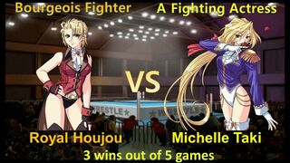 Request ロイヤル北条 vs ミシェール滝 三先勝 Royal Houjou vs Michelle Taki 3 wins out of 5 games