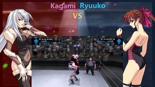 レッスルエンジェルス ver.エキプロ フレイア鏡vsサンダー龍子 Wrestle Angels ver. Smack Down 5 Freya Kagami vs Thunder Ryuuko