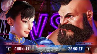 ストリートファイター 6 チュン・リー vs ザンギエフ Street Fighter 6 Chun-Li vs Zangief 스트리트 파이터 6 춘리 vs 장기에프