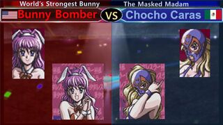 美少女レスラー列伝 バニーボンバー vs チョチョカラス SNES Bishoujo Wrestler Retsuden Bunny Bomber vs Chocho Caras