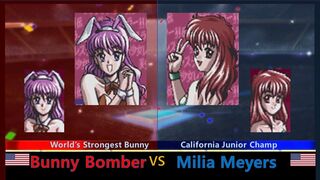 美少女レスラー列伝 バニーボンバー vs ミリア メアーズ SNES Bishoujo Wrestler Retsuden Bunny Bomber vs Milia Meyers