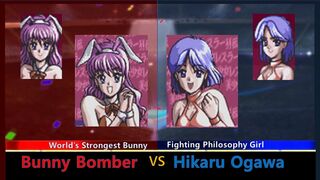 美少女レスラー列伝 バニーボンバー vs 小川 ひかる SNES Bishoujo Wrestler Retsuden Bunny Bomber vs Hikaru Ogawa