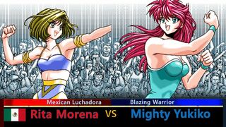 Wrestle Angels V2 リタ・モレナ vs マイティ祐希子 三先勝 Rita Morena vs Mighty Yukiko 3 wins out of 5 games