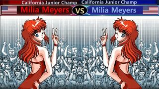 Wrestle Angels V2 ミリア･メアーズvsミリア･メアーズ 三先勝 Milia Meyers vs Milia Meyers 3 wins out of 5 games KO Rule
