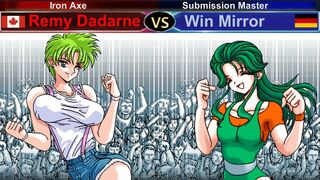 Wrestle Angels V2 レミー・ダダーン vs ウィン･ミラー 三先勝 Remy Dadarne vs Win Mirror 3 wins out of 5 games KO Rule
