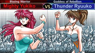 Wrestle Angels V2 マイティ祐希子vsサンダー龍子 三先勝 Mighty Yukiko vs Thunder Ryuuko 3 wins out of 5 games Ko Rule