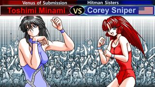 Wrestle Angels V2 南 利美 vs コリィ・スナイパー 三先勝 Toshimi Minami vs Corey Sniper 3 wins out of 5 games KO Rule