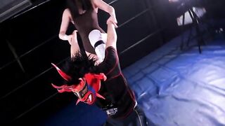 BTUP-02 Closeup fight with Beautiful wrestler!