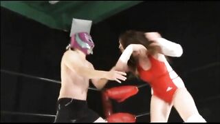 KFP-07 Fight Fetish Man & Woman Pro-wrestling Face-off 7 Aira Masaki