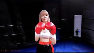 BTBW-01 Face-to-face MIX boxing woman win 01 Ageha, Yue