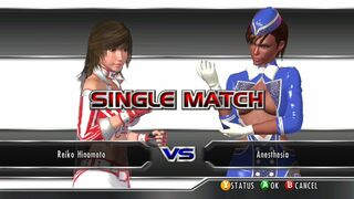 ランブルローズ XX 日ノ本零子 (SS) vs アナスタシア (SS) Rumble Rose XX Reiko Hinomoto vs Anesthesia Single Match