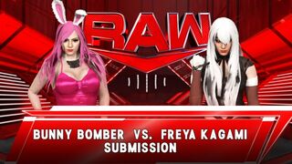 Wrestle Angels ver. WWE 2K23 バニー・ボンバー vs フレイア鏡 Bunny Bomber vs Freya Kagami Submission Match