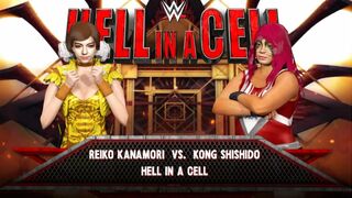 Wrestle Angels ver. WWE 2K23 金森 麗子 vs コング宍戸 Reiko Kanamori vs Kong Shishidou Hell in a Cell