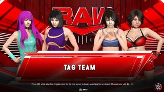 WWE 2K23 祐希子, 南 vs 誠, 零子 Yukiko, Minami vs Makoto, Reiko