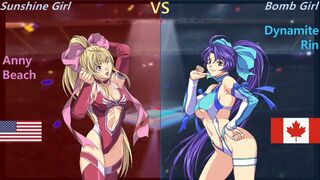 Wrestle Angels Survivor 2 アニー・ビーチ vs ダイナマイト・リン 三先勝 Anny Beach vs Dynamite Rin 3 wins out of 5 games