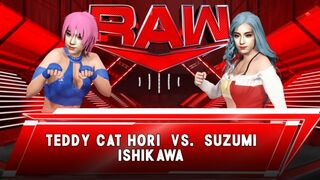 Wrestle Angels ver. WWE 2K23 テディキャット堀 vs 石川 涼美 Teddy Cat Hori vs Suzumi Ishikawa