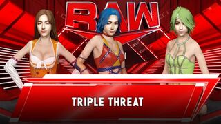 Wrestle Angels Ver. WWE 2K23 Triple Threat Hitomi, Hikaru, Kikuchi