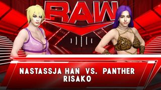 Wrestle Angels ver. WWE 2K23 ナスターシャ・ハン vs パンサー理沙子 Nastssja Han vs Panther Risako