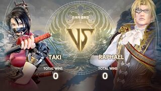 SOULCALIBUR VI Taki vs Raphael 5 wins out of 9 games ソウルキャリバー Ⅵ 多喜 vs ラファエル 五先勝